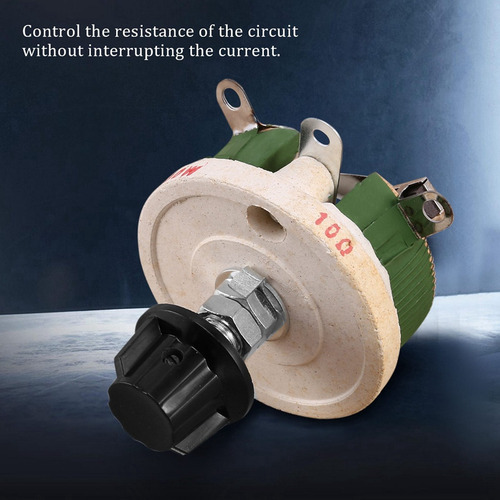Potenciômetro Cerâmico De 50w 10 Ohm, Resistor De Pote Cônic - Imagem 7