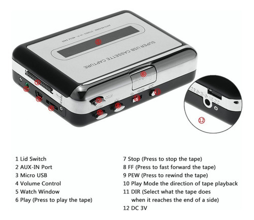 Conversor De Cassete Usb Para Mp3 Ezcap - Imagem 7