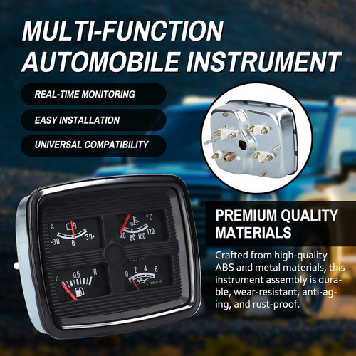 Instrumento Automotivo Multifuncional 4 Em 1: Combustível, Ó - Imagem 7