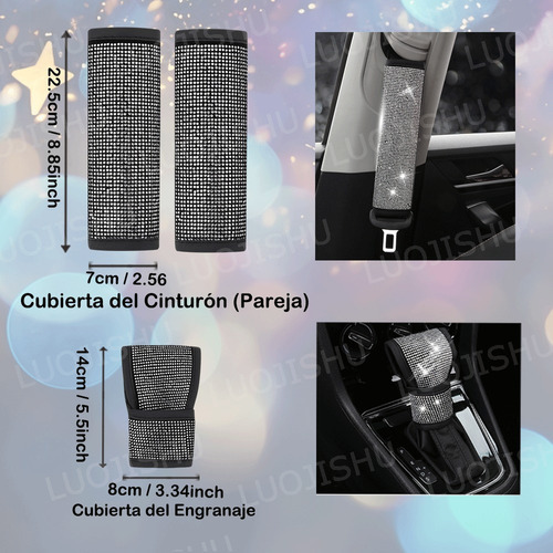 Capa De Volante Diamante Para Acessórios Automotivos - Imagem 3