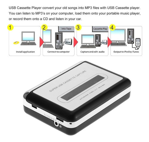 Conversor De Cassete Usb Para Mp3 Ezcap - Imagem 5
