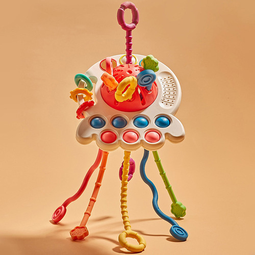 I P(r) Brinquedo De Chocalho Sensorial Em Forma De Polvo - Imagem 2