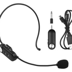 Fone De Ouvido Andoer Microfone Sem Fio Multiuso Uhf Wireles