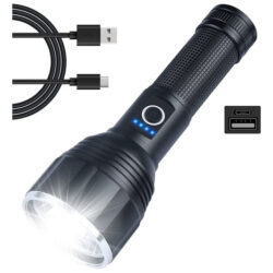 Lanternas 100000 Lumens Lanternas Táticas Recarregáveis