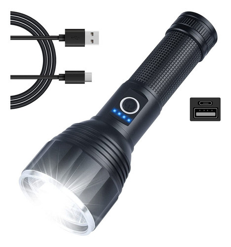 Lanternas 100000 Lumens Lanternas Táticas Recarregáveis