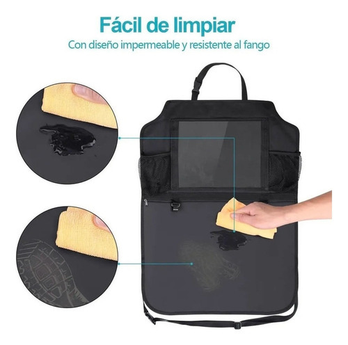 2 Suporte Bolsa Organizador Carro Tablet Automotivo Encosto - Imagem 4