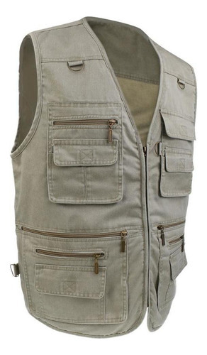 Multi Bolso Denim Colete Colete Masculino Fotógrafo De - Imagem 7