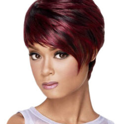Toupee Fashion Synthetic Temperament Messy Hair Ruivo Fem