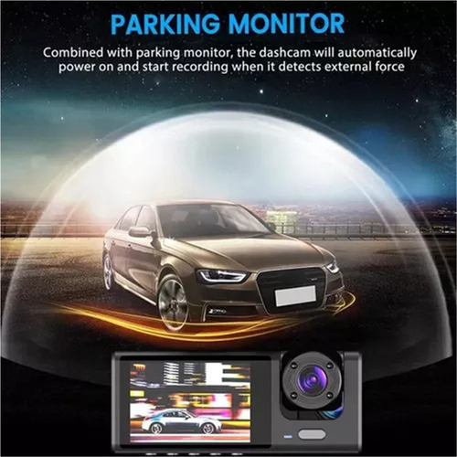 R Dvr Automotivo Câmera Frontal Interna Ré Grava Imagem E - Imagem 4