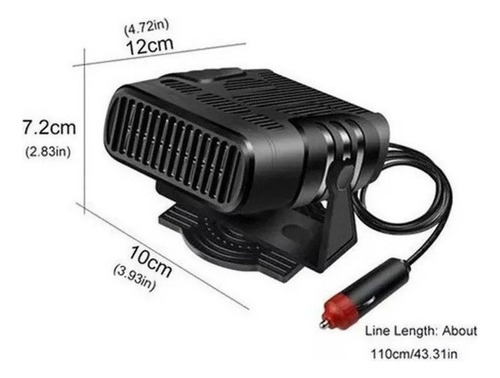 Mini Aquecedor De Ar Condicionado Automotivo Portátil 12v - Imagem 3