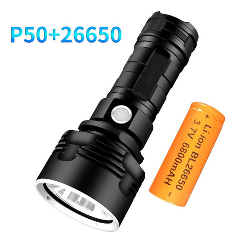 Lanterna Potente Led Xhp50 Tocha Usb Recarregável W - Imagem 2