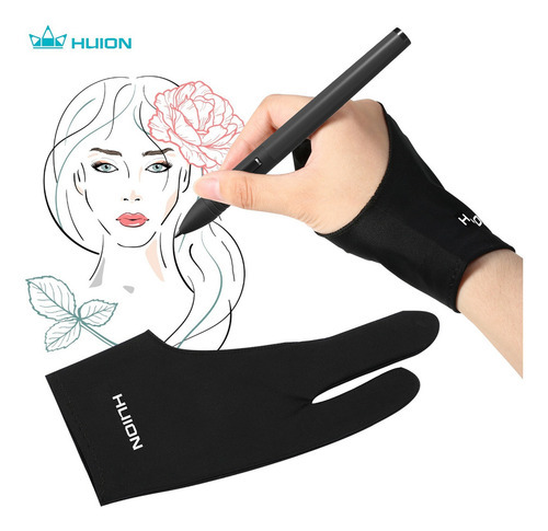 Huion Gl200 Dois Dedos Tamanho Livre Luva Desenho Artista Ta - Imagem 2