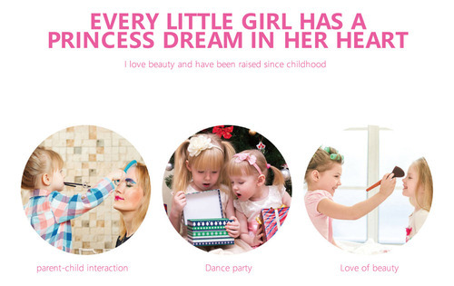 P Kit De Maquiagem Infantil Para Meninas, Lavável, - Imagem 9