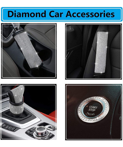 Acessórios De Carro Bling Para Mulheres Com Diamantes - Imagem 2
