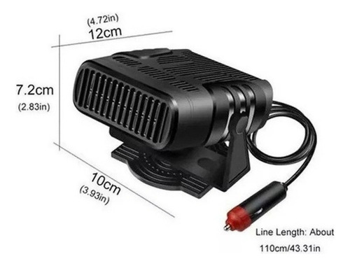 Mini Aquecedor De Ar Condicionado Automotivo Portátil 12v - Imagem 3