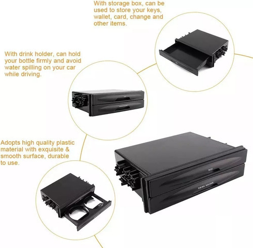 Suporte Universal Para Copos Bebidas Din Duplos Automotivos - Imagem 3