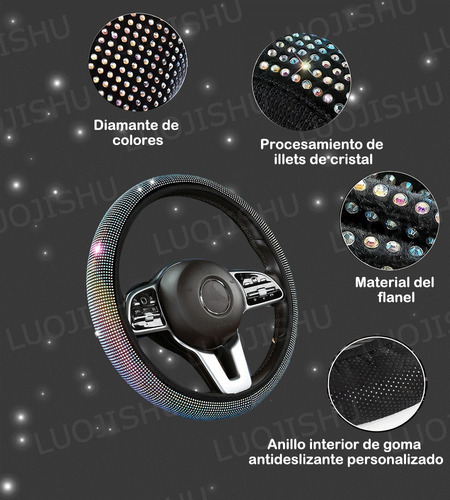 Capa De Volante Diamante Para Acessórios Automotivos - Imagem 14