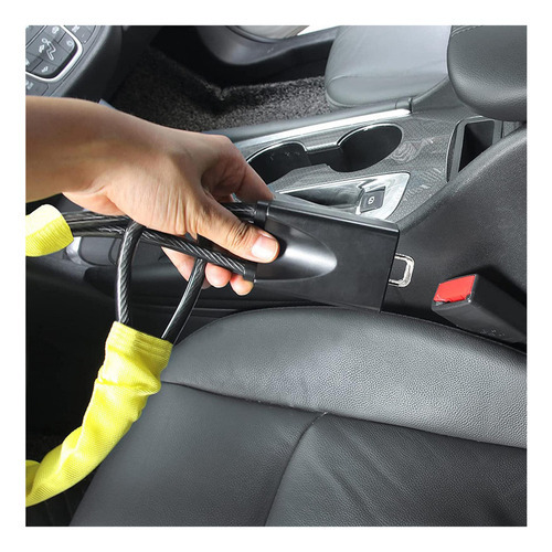 Bloqueio De Volante De Carro Automotivo Amarelo - Imagem 9
