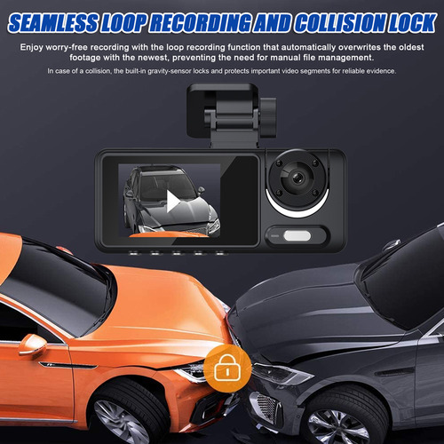 Dash Cam: Gravador De Vídeo Automotivo Multilíngue, Grande A - Imagem 4