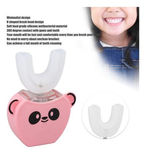 Escova De Dentes Elétrica Automática Para Crianças Silicone - Imagem 7