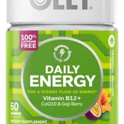 Energy Gummy Olly Daily, Sem Cafeína, Vitamina B12, Coq10, 6