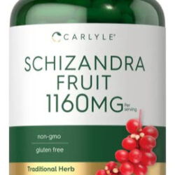 Suplemento Carlyle Schizandra Berry 1160mg 200 Cápsulas