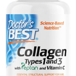 Suplemento Doctor&quots Best Colágeno Tipos 1 E 3 1000 Mg 180 T