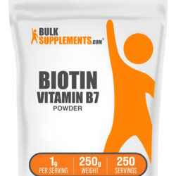 Suplemento Bulksupplements.com Biotina 10000mcg Em Pó 250g