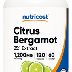 Suplemento Nutricost Citrus Bergamota 1,2 G 120 Cápsulas