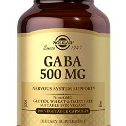 Suplemento Solgar Gaba 500mg 100 Cápsulas Vegetais