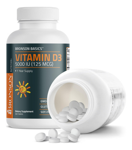 Suplemento De Vitamina D3 Bronson 5.000 Ui Para 1 Ano, Forne - Imagem 6