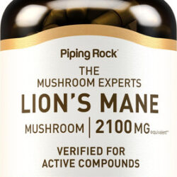 Cápsulas De Suplemento Piping Rock Lions Mane 2100 Mg 90 Uni