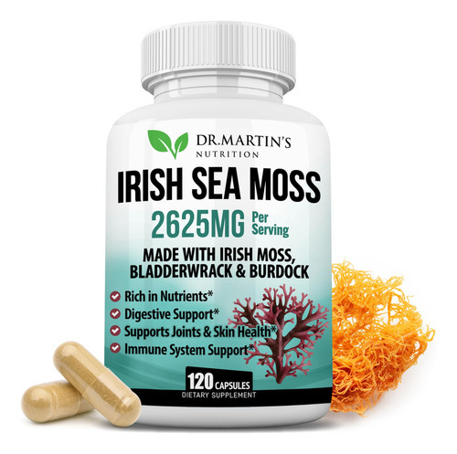 Suplemento Dr. Martin"s Nutrition Irish Sea Moss 2625 Mg 120