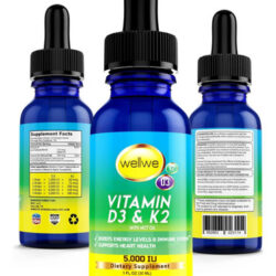 Suplemento Wellwe De Vitamina D3 500 Ui Com Gotas De Líquido