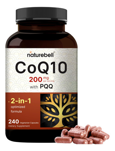 Suplemento Naturebell Coq10 (ubiquinona) 200 Mg Com Pqq 240