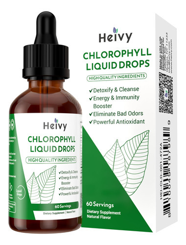 Suplemento Líquido De Clorofila Heivy Chlorophyll Drops
