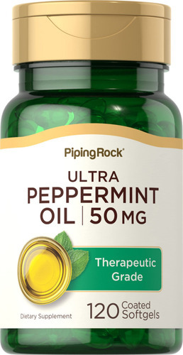 Suplemento De Óleo De Hortelã Piping Rock 50 Mg 120 Cápsulas
