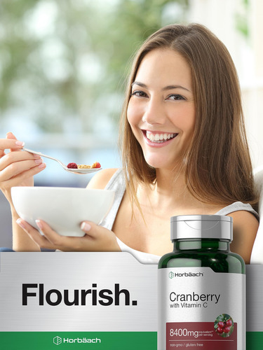 Suplemento Horbäach Cranberry Pills 8400mg Com Vitamina C - Imagem 7