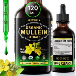 Suplemento De Extrato De Folha De Verbasco Lpetwalk 120 Ml O