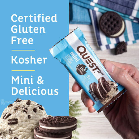 Mini Biscoitos E Cremes Protein Bars Quest Nutrition 14 Unid - Imagem 3