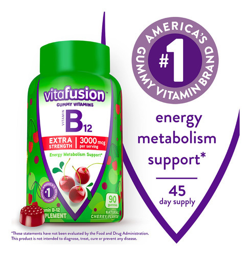 Suplemento Vitafusion Extra Strength Vitamin B12 3000mcg - Imagem 2