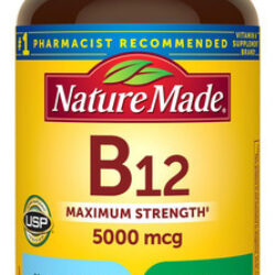 Suplemento De Vitamina B12 Natural 5000mcg 60 Cápsulas Gelat