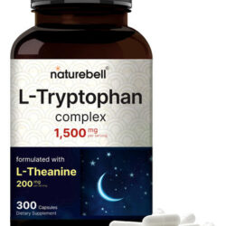 Suplemento Naturebell L Triptofano 1300 Mg W/ L De Teanina 2