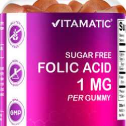 Suplemento Vitamínico De Goma De Ácido Fólico De 1000 Mcg Pa