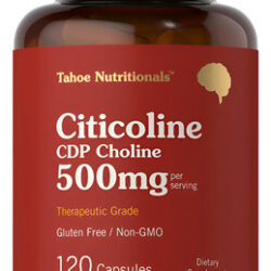 Suplemento Tahoe Nutritionals Citicolina 500 Mg 120 Cápsulas