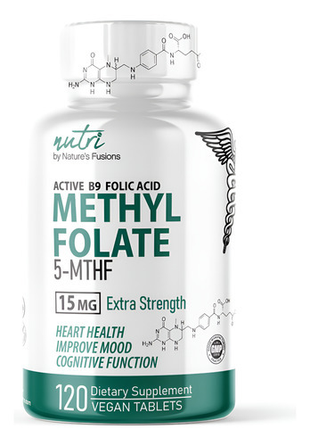 Suplemento Nature"s Fusions Nutri 5-mthf L Metilfolato 15mg