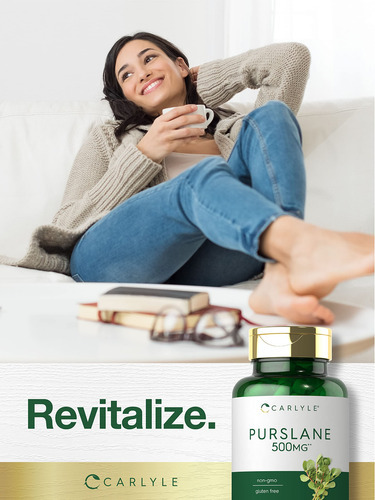 Suplemento Carlyle Purslane 500mg 120 Cápsulas - Imagem 6