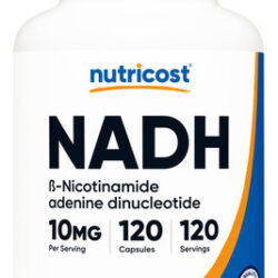 Suplemento Nutricost Nadh 10 Mg 120 Cápsulas B-nicotinamida