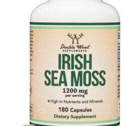 Suplemento Double Wood Irish Sea Moss Em Cápsulas 180x1200mg