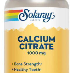 Suplemento De Cálcio Solaray Citrato De Cálcio 1000mg Vegano